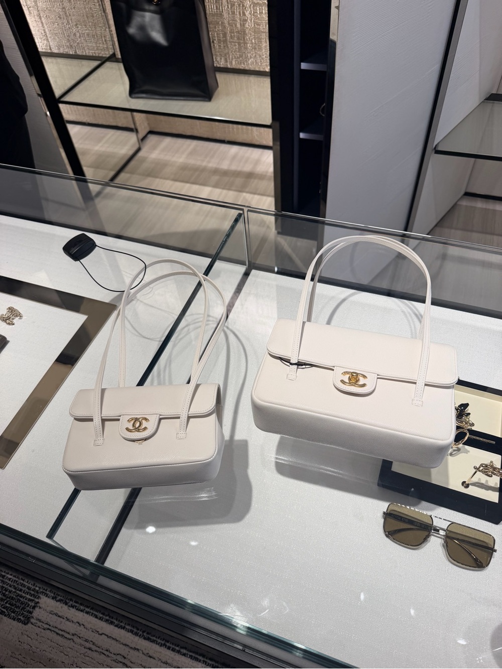 Chanel Classic Leather Top-Handle Shoulder Bag